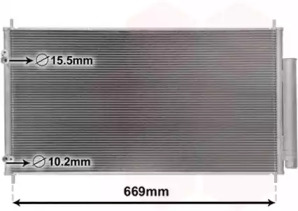 VAN WEZEL 25005290 -  Конденсатор, кондиционер
